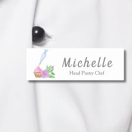 水彩つや消しカップケーキベーカリー、ケータリング 名札