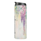 水彩つるの花バラ タンブラー (回転右)