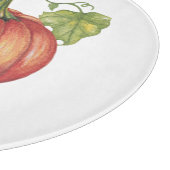 水彩つる植物のかわいいカボチャ カッティングボード (角)