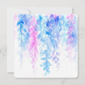 水彩つる植物ブルースクエア夕べ披露宴 招待状 (裏面)