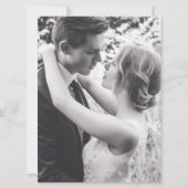 水彩つる植物珊瑚写真パーティー後 招待状 (裏面)