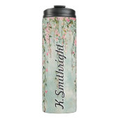 水彩つる植物(バラ) タンブラー (正面)