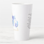 水彩てんびん座 占星術 星座 モノグラム カフェラテマグ (正面)