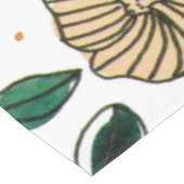 水彩とインクフラワー – ヴィンテージパレット テーブルクロス (アングル)