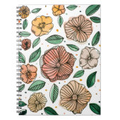 水彩とインクフラワー – ヴィンテージパレット ノートブック (正面)