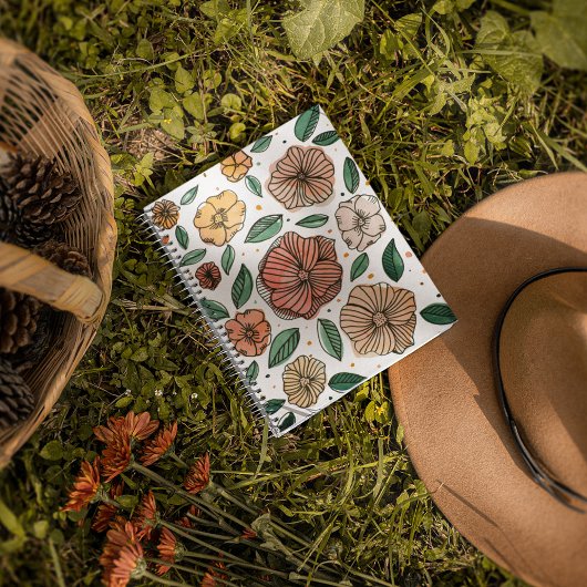 水彩とインクフラワー – ヴィンテージパレット ノートブック
