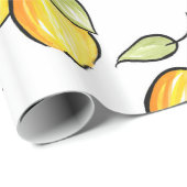 水彩とインクレモンのパターン ラッピングペーパー (ロールコーナー)