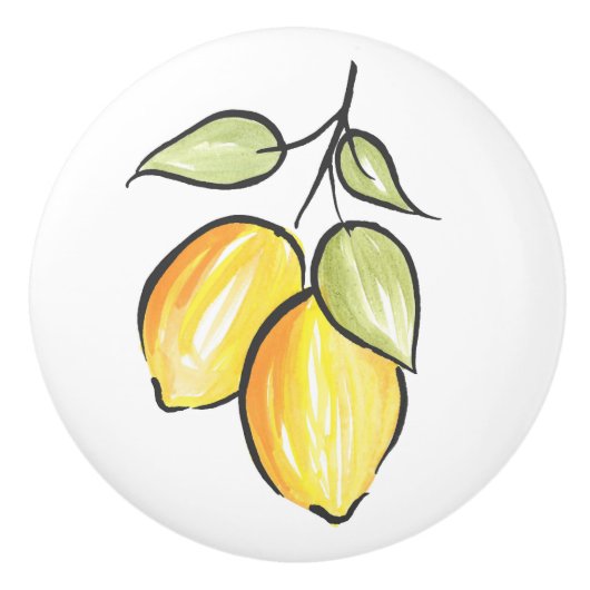 水彩とインクレモン セラミックノブ (正面)