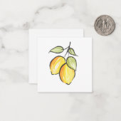 水彩とインクレモン ノートカード (正面/裏面インサイチュ)