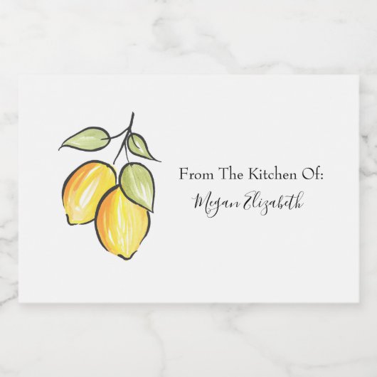 水彩とインクレモン フードラベル (シングルラベル)