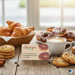 水彩とフェイク茶箔 名刺