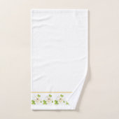 水彩とペンマグノリア花文風呂へ バスタオルセット (ハンドタオル)