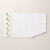 水彩とペンマグノリア花文風呂へ バスタオルセット (ハンドタオル)