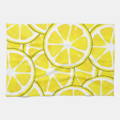 水彩とペンレモンスライス キッチンタオル (横)