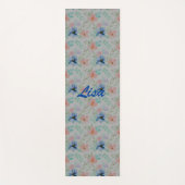 水彩と花  ヨガマット (正面)