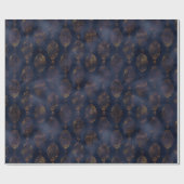 水彩と銅パティナダマスクパターン ラッピングペーパー (フラット)