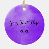 水彩にキラキラ色の蝶 セラミックオーナメント (裏面)