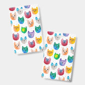 水彩ねこといっしょ バッジ (正面＆裏面)