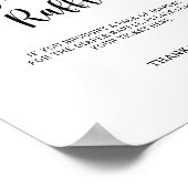 水彩のまわりにおむつラッフル ポスター (角)