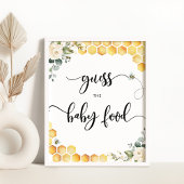 水彩のまわりにがベビーの食べ物を推測 ポスター