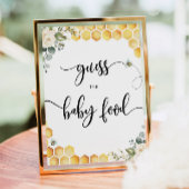 水彩のまわりにがベビーの食べ物を推測 ポスター