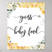 水彩のまわりにがベビーの食べ物を推測 ポスター (正面)