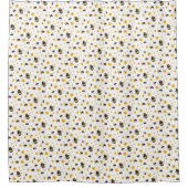 水彩のまわりに シャワーカーテン (正面)