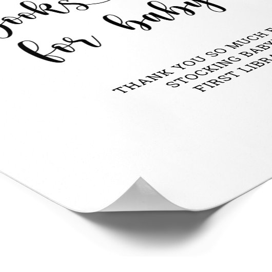 水彩のまわりに、ベビー用の本 ポスター (角)