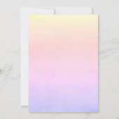 水彩のアイスクリーム オーベイビー サマー ベイビー シャワー 招待状 (裏面)