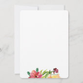 水彩のアネモネの招待状 招待状 (裏面)