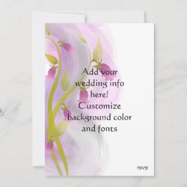 水彩のウェディングセット - ピンクの花