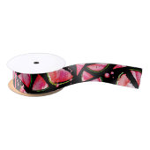 水彩のウォーターメロン２ サテンリボン (リール)