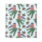 水彩のウグイス ノートパッド (正面)