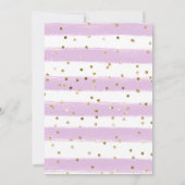 水彩のウサギと春の花 イースター 招待状 (裏面)