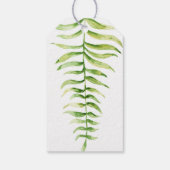 水彩のウッドラ葉ンドフェン結婚ズの感謝していあなた ギフトタグ (裏面)