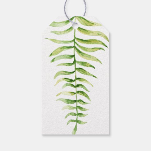 水彩のウッドラ葉ンドフェン結婚ズの感謝していあなた ギフトタグ (裏面)