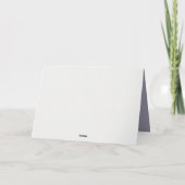 水彩のエバ絵を描ーグリーンピネコーンクリスマス シーズンカード (裏面)