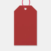 水彩のエレガントなクリスマスミステルツリーのギフトタグ ギフトタグ (裏面)