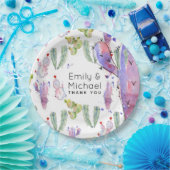 水彩のカクタス・フィエスタ - オーダーメイド ペーパープレート (パーティー)