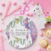 水彩のカクタス・フィエスタ - オーダーメイド ペーパープレート (パーティー)