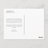 水彩のカボチャとマップルの葉の感謝カード ポストカード (裏面)