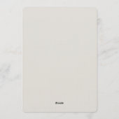 水彩のカボチャ 秋の感謝祭のディナー 招待状 (裏面)