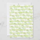 水彩のキリン 赤ちゃん歓迎会 招待状 (裏面)