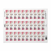 水彩のキンセアニェラ・セレブレーション ラベル (フルシート)