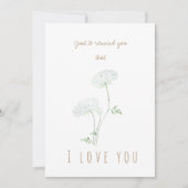 水彩のクイーンアンのレースのグリーティングカード 招待状 (正面)