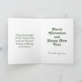 水彩のクリスマスローズ シーズンカード (内部)