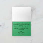 水彩のクリスマス·ボクサー，お洒落メッセージ カード (内部)