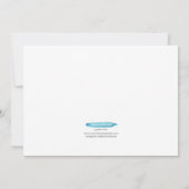 水彩のサメの招待状 招待状 (裏面)