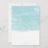 水彩のサンドダラー招待状 招待状 (裏面)