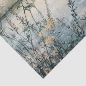 水彩のサンドヒルクレーンの池のデコパージュ 薄葉紙 (詳細)